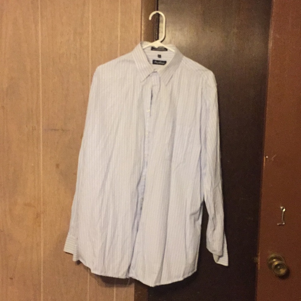 Vertical striped dress shirt